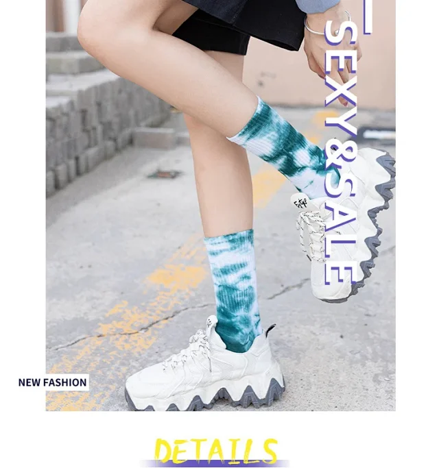 Unbranded Socks Tie-Dye Crew product detail image 18
