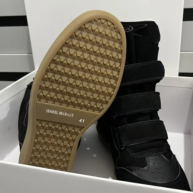 Isabel Marant Sneakers Bekett Hidden-Wedge High-Top with Hook-and-Loop Straps product detail image 24