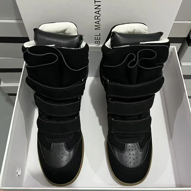 Isabel Marant Sneakers Bekett Hidden-Wedge High-Top with Hook-and-Loop Straps product detail image 25