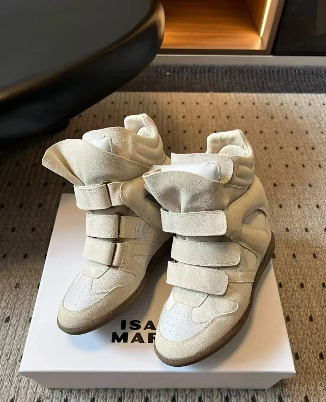 Isabel Marant Sneakers Bekett Hidden-Wedge High-Top with Hook-and-Loop Straps product detail image 13