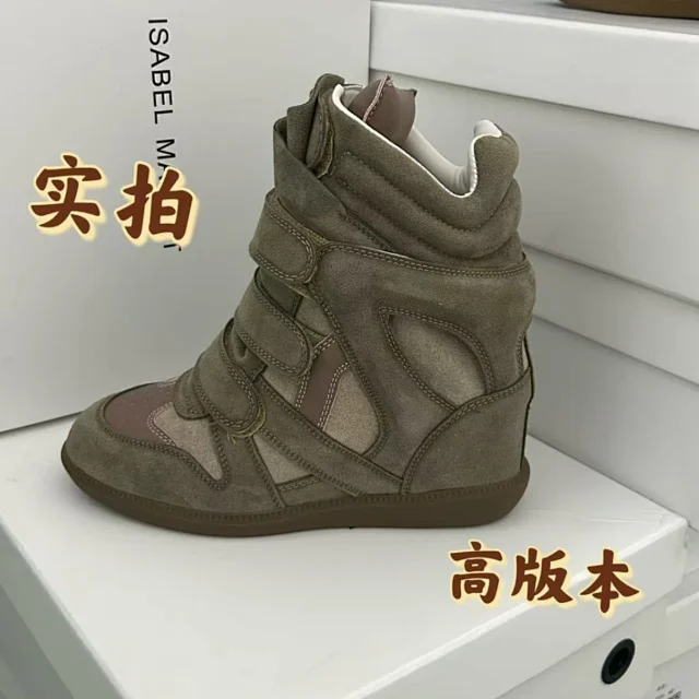 Isabel Marant Sneakers Bekett Hidden-Wedge High-Top with Hook-and-Loop Straps product detail image 29