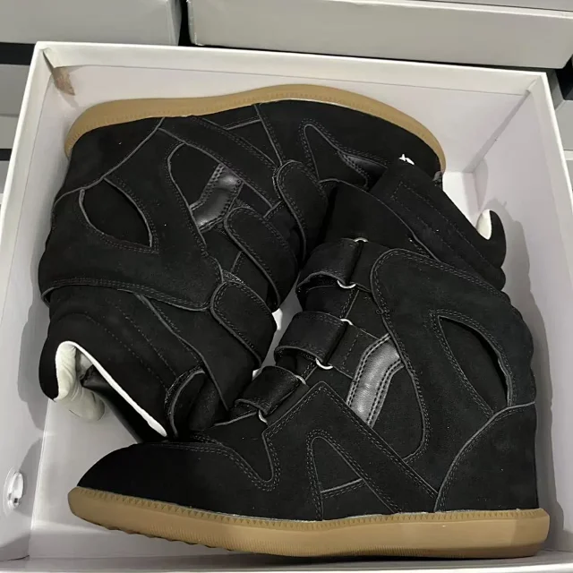 Isabel Marant Sneakers Bekett Hidden-Wedge High-Top with Hook-and-Loop Straps product detail image 27