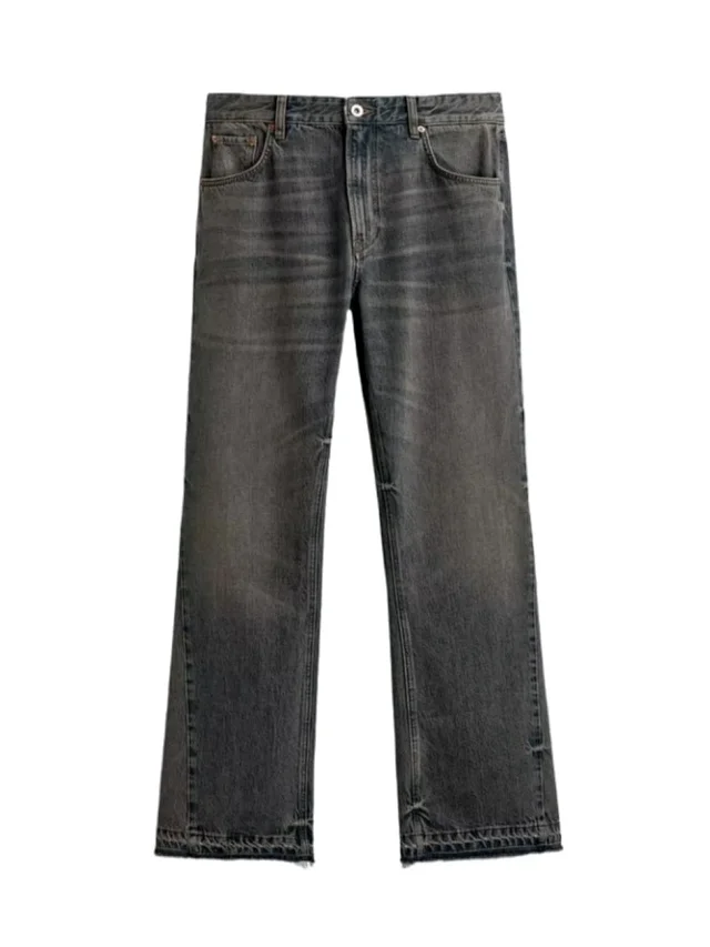 Unbranded Jeans Straight-leg with raw hems product detail image 3