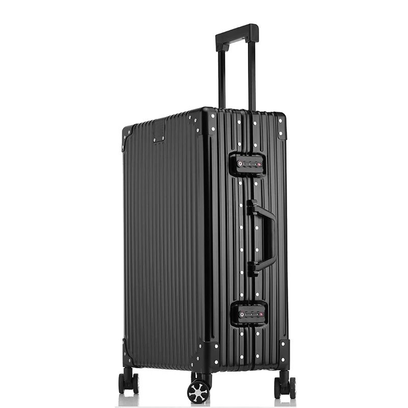 Unbranded Travel Bags Hard-shell ribbed spinner trolley suitcase image 4