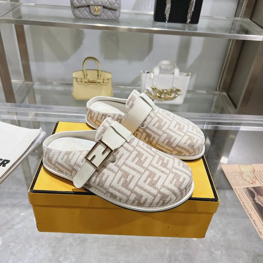 Fendi Slippers FF Monogram Buckle Mule product image