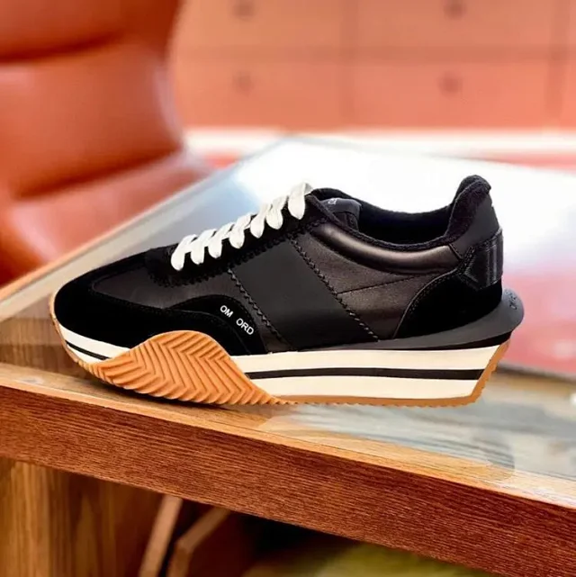 Unbranded Sneakers Low-top lace-up with striped platform soles product detail image 2