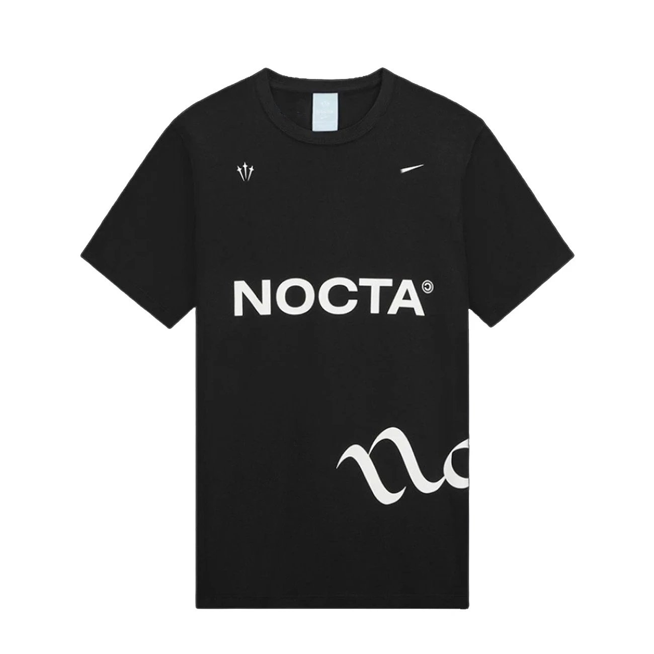 NOCTA T-Shirts Logo Graphic Crewneck T-Shirt — Style E-Black