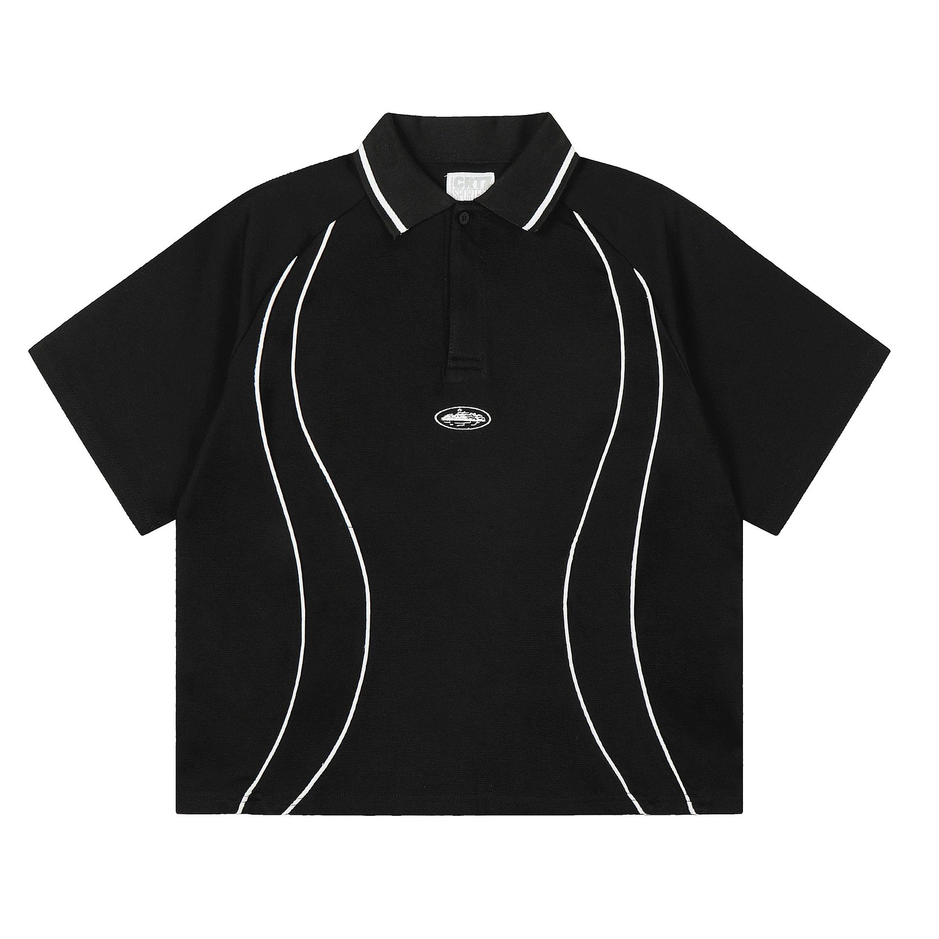 Corteiz Shorts Alcatraz logo print — 69903 Black (top)