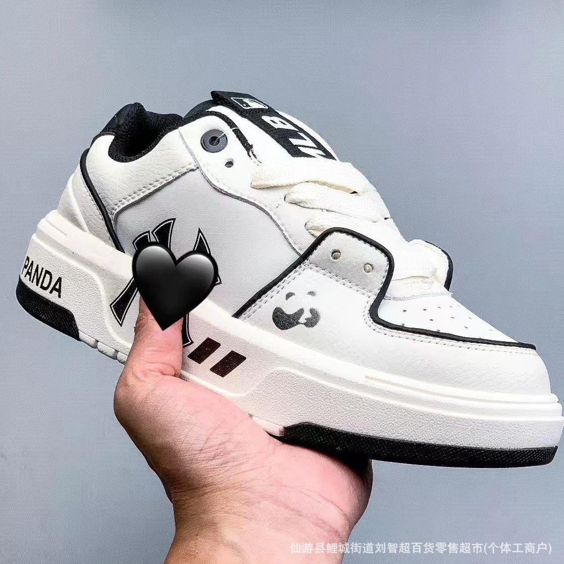 New York Yankees Sneakers Low-top platform lace-up with logo — 6