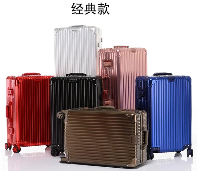 Unbranded Travel Bags Hard-shell ribbed spinner trolley suitcase product detail image 12