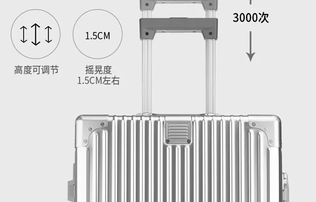 Unbranded Travel Bags Hard-shell ribbed spinner trolley suitcase product detail image 27