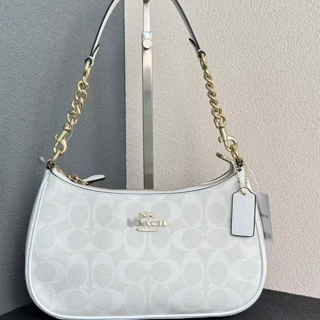 Coach Shoulder Bags Signature canvas chain-strap bag image 3