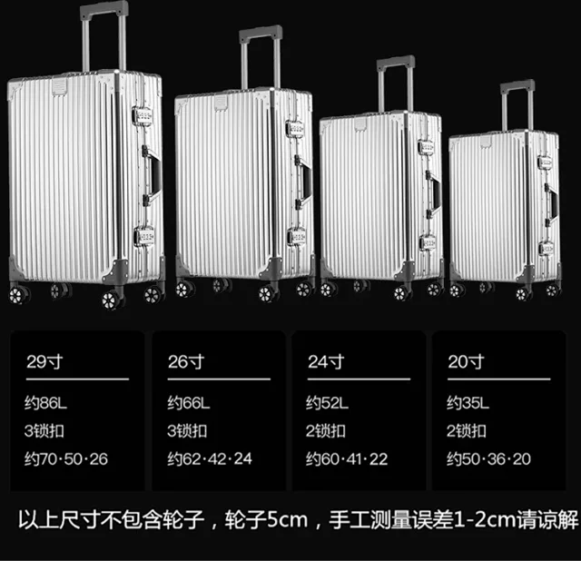 Unbranded Travel Bags Hard-shell ribbed spinner trolley suitcase product detail image 32