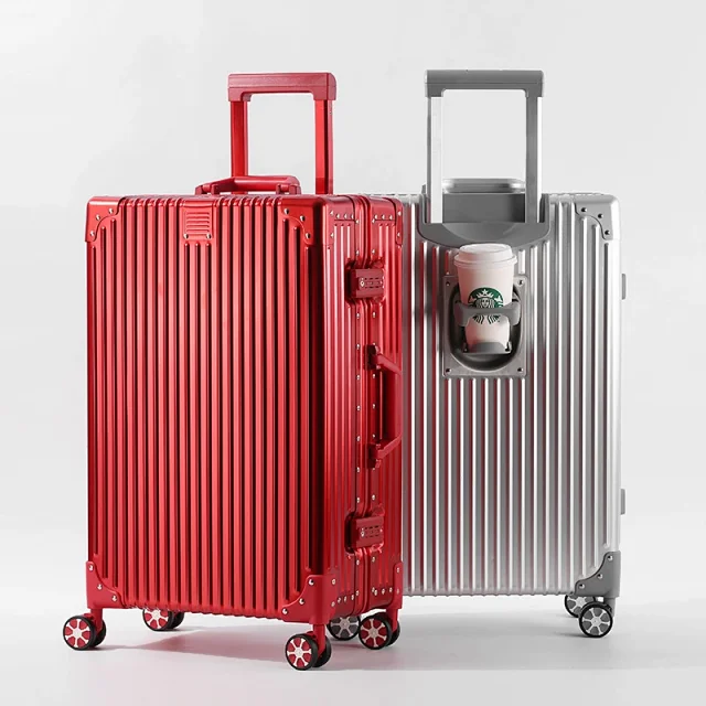 Unbranded Travel Bags Hard-shell ribbed spinner trolley suitcase product detail image 35