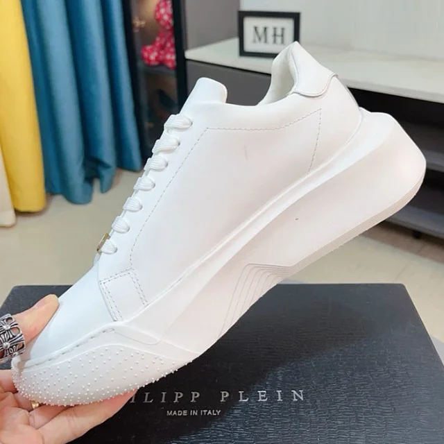 Philipp Plein Sneakers Low-Top with Hexagonal PP Logo Plaque and Platform Sole product detail image 5