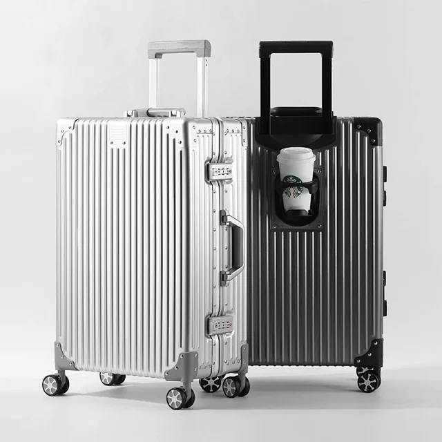 Unbranded Travel Bags Hard-shell ribbed spinner trolley suitcase product detail image 43
