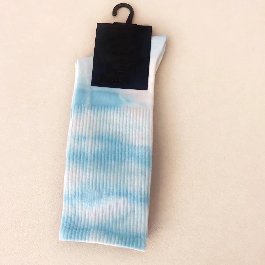 Unbranded Socks Tie-Dye Crew — Water blue