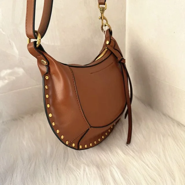 Sabe Aran Shoulder Bags Studded Half-Moon Bag product detail image 4