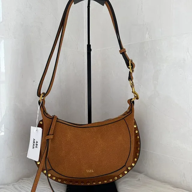 Sabe Aran Shoulder Bags Studded Half-Moon Bag product detail image 14