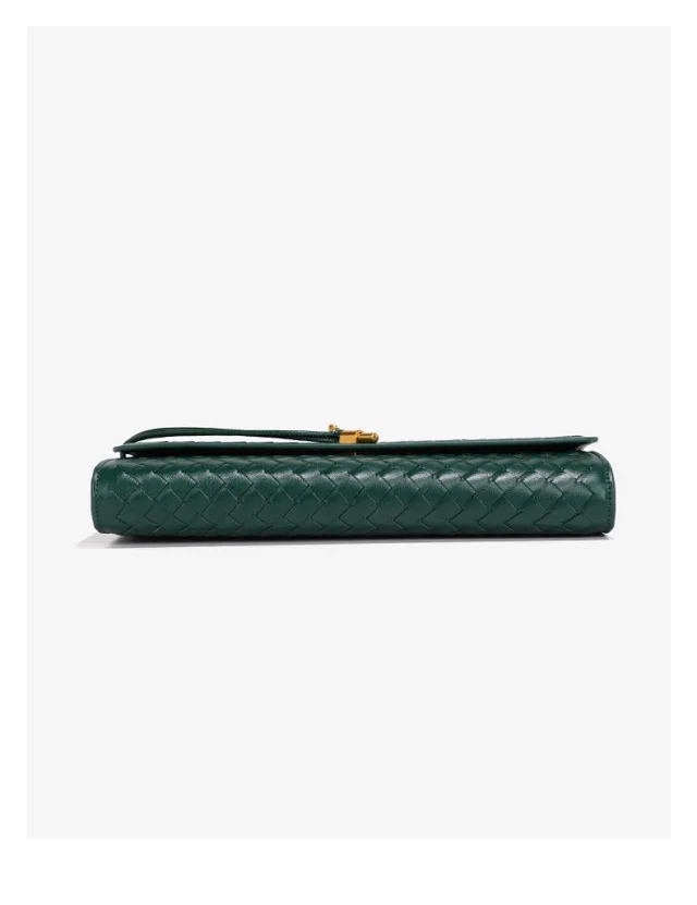 Unbranded Crossbody Bags Woven top-handle flap bag with gold-tone turn-lock product detail image 13