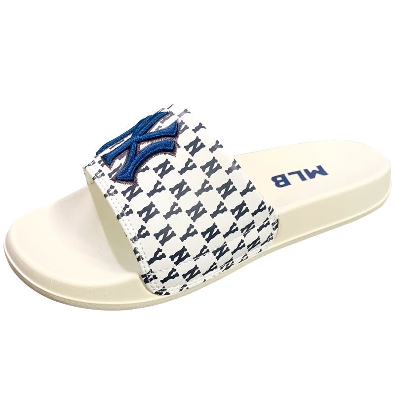 MLB Slippers NY Monogram Embroidered Slide image 5
