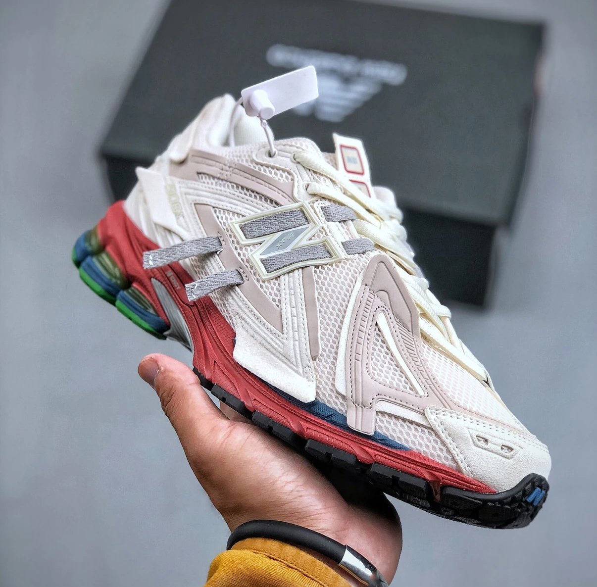 New Balance Sneakers 1906A distressed deconstructed design with ribbon laces — 6