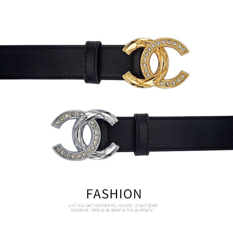Chanel Belts Rhinestone Interlocking CC Buckle image 2