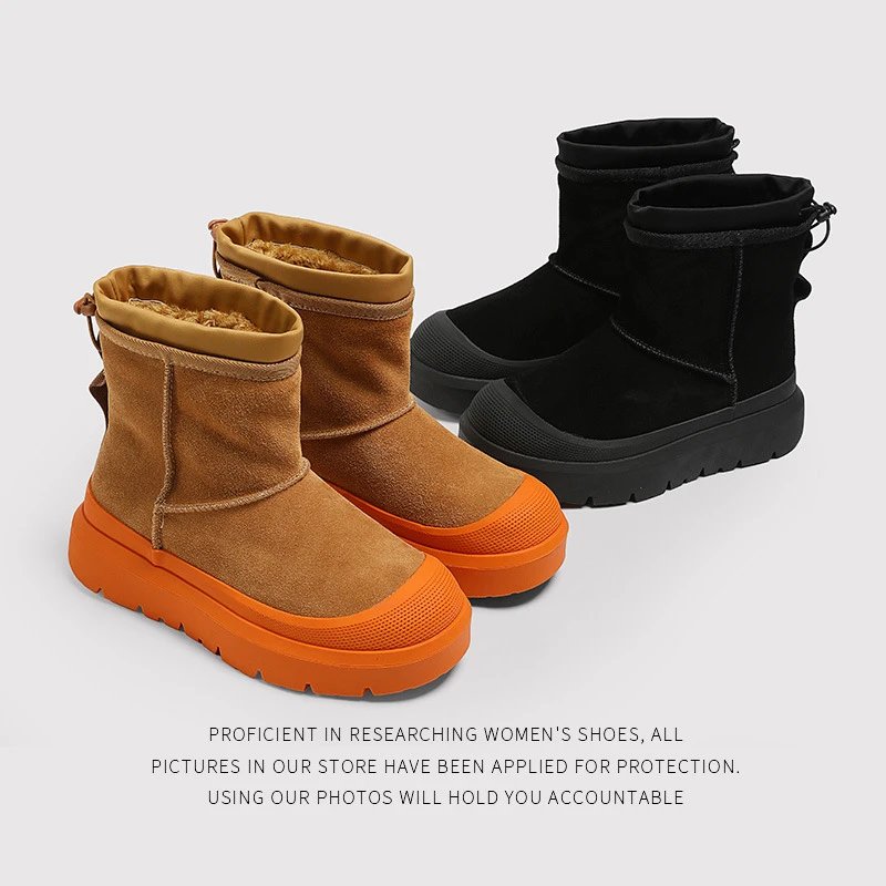 Unbranded Boots Fleece-Lined Drawstring Ankle Snow product image