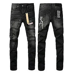 Unbranded Jeans Distressed slim-fit product detail image 4