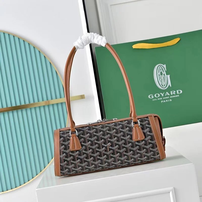 Goyard Shoulder Bags Monogram Canvas Baguette Bag with Long Handles image 1