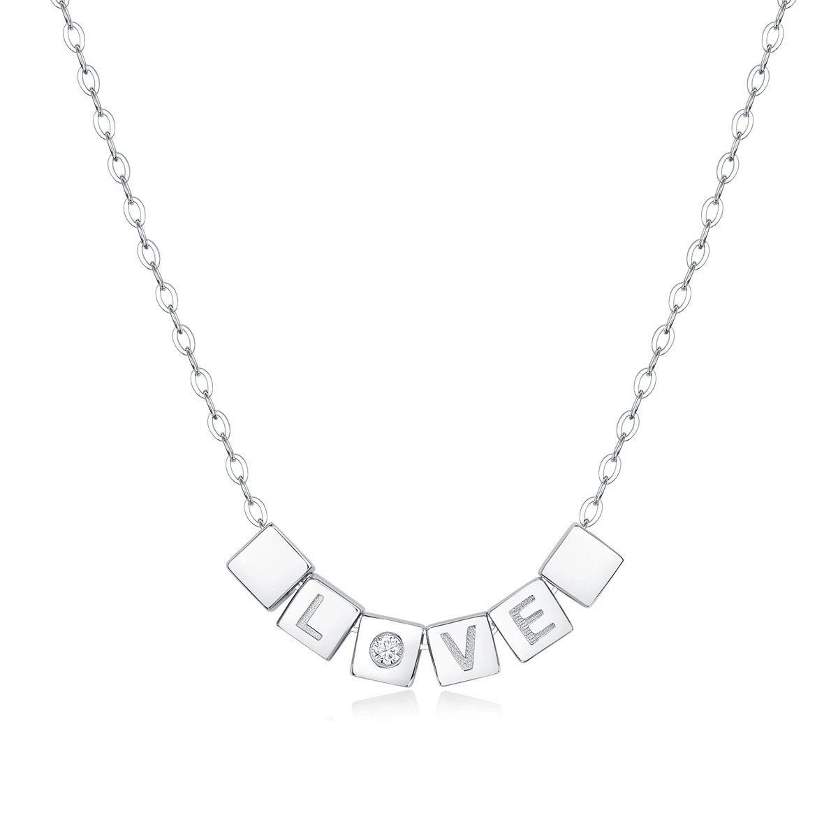 Unbranded Jewelry Moissanite Pendant Necklace — (S 925 Sterling Silver Mossam SN 12471