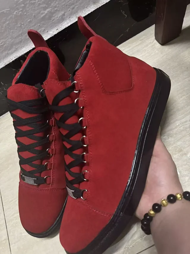 Unbranded Sneakers High-Top Lace-Up with Metal Eyelets product detail image 13