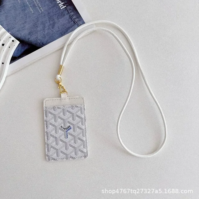 Goyard Wallets & Card Holders Chevron-print lanyard holder product detail image 12