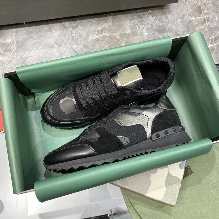 Unbranded Sneakers Low-Top Camouflage Studded — 10