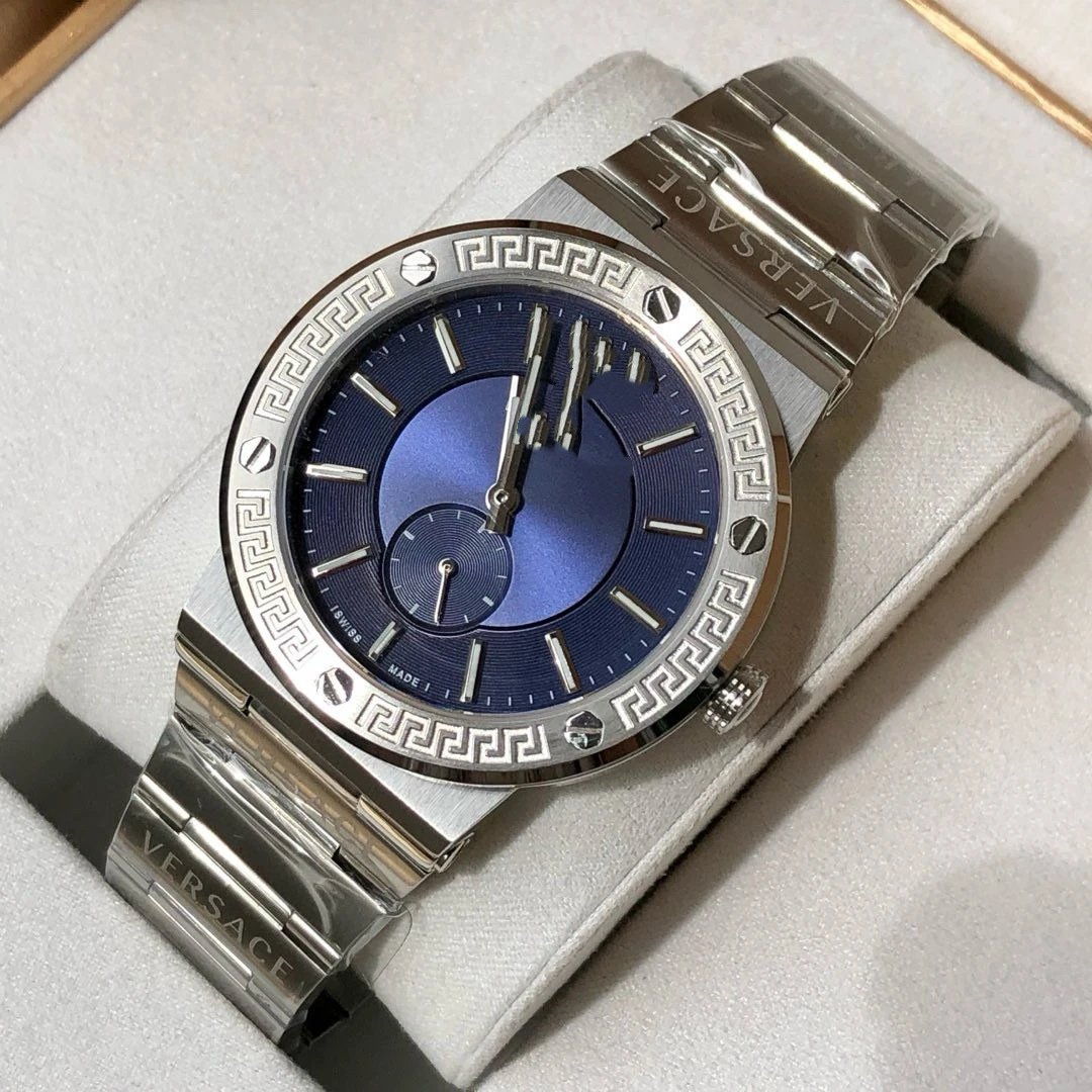 Versace Watches Medusa Motif Greek Key Bezel Metal Bracelet Watch image 3