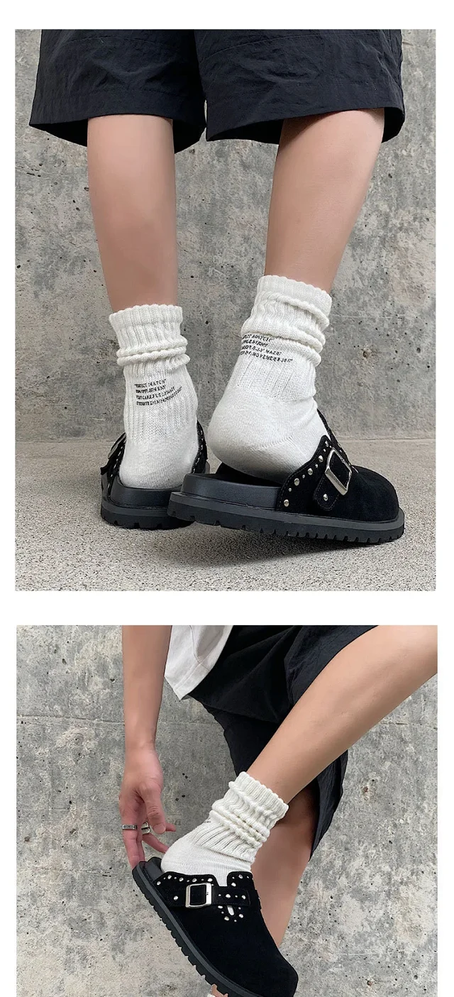 Unbranded Slippers Studded Buckle Mule Clogs product detail image 6