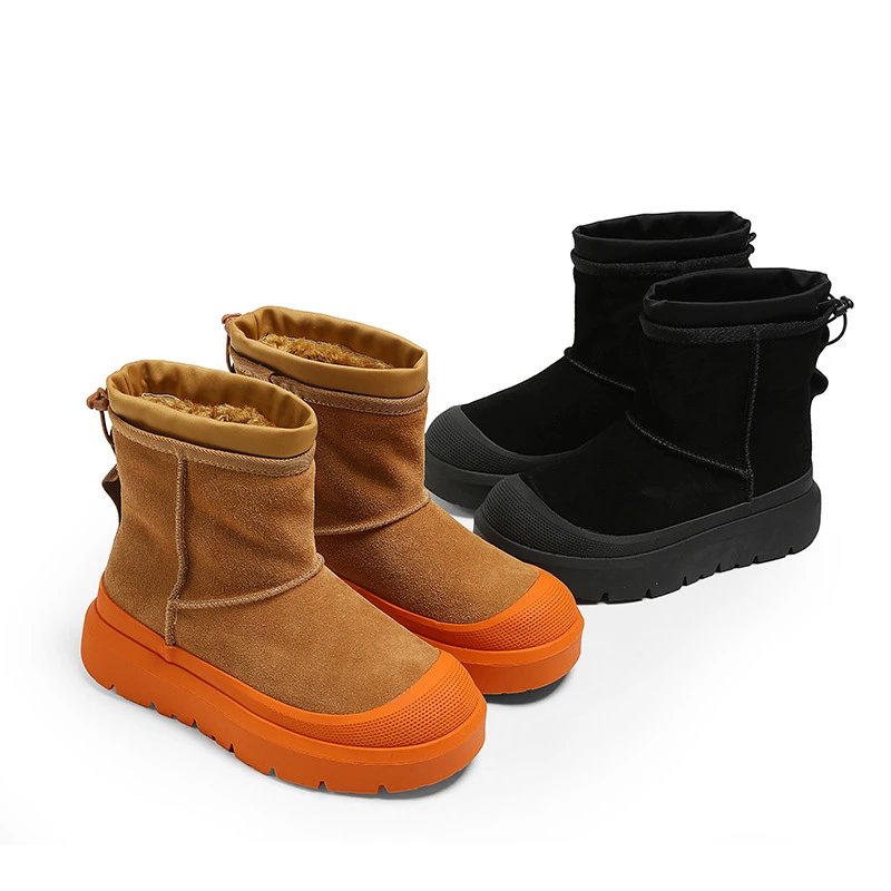 Unbranded Boots Fleece-Lined Drawstring Ankle Snow image 4