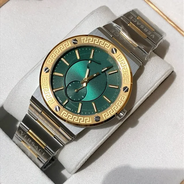 Versace Watches Medusa Motif Greek Key Bezel Metal Bracelet Watch product detail image 29