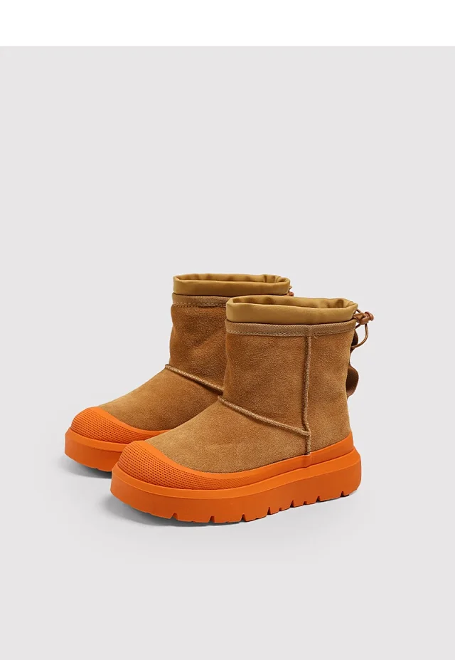 Unbranded Boots Fleece-Lined Drawstring Ankle Snow product detail image 4