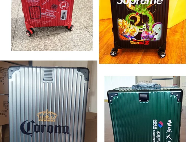 Unbranded Travel Bags Hard-shell ribbed spinner trolley suitcase product detail image 7