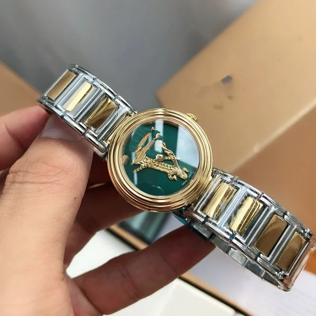 Versace Watches Medusa Motif Greek Key Bezel Metal Bracelet Watch product detail image 9