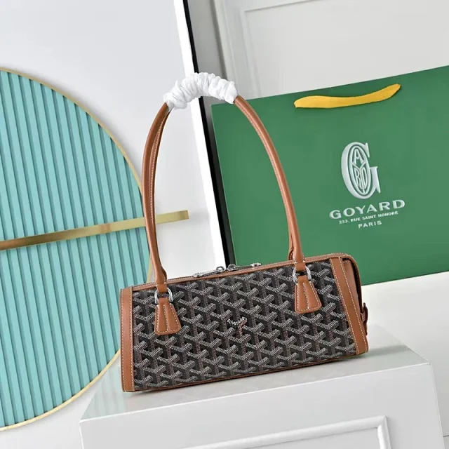 Goyard Shoulder Bags Monogram Canvas Baguette Bag with Long Handles product detail image 2