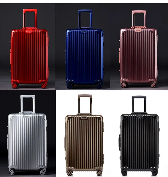 Unbranded Travel Bags Hard-shell ribbed spinner trolley suitcase product detail image 13