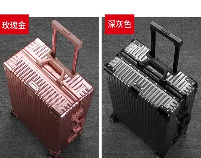 Unbranded Travel Bags Hard-shell ribbed spinner trolley suitcase product detail image 22