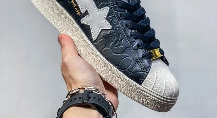 A BATHING APE Sneakers BAPE STA Shell-Toe Star — Black