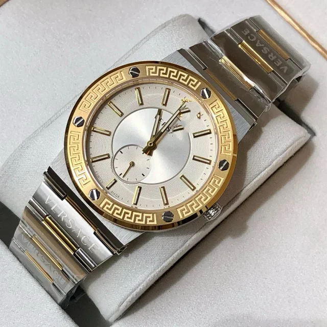 Versace Watches Medusa Motif Greek Key Bezel Metal Bracelet Watch product detail image 22