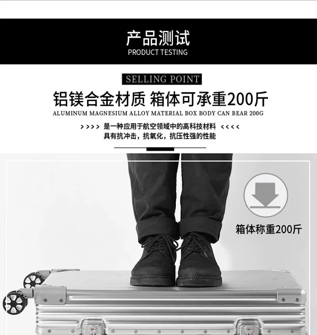 Unbranded Travel Bags Hard-shell ribbed spinner trolley suitcase product detail image 29