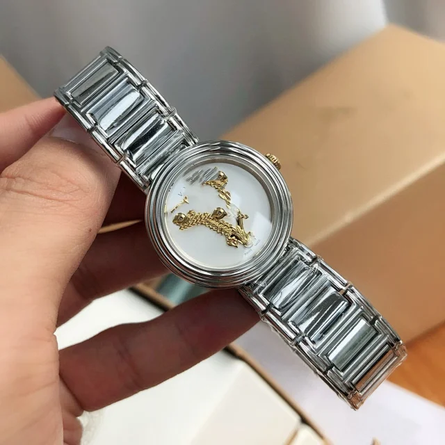 Versace Watches Medusa Motif Greek Key Bezel Metal Bracelet Watch product detail image 34