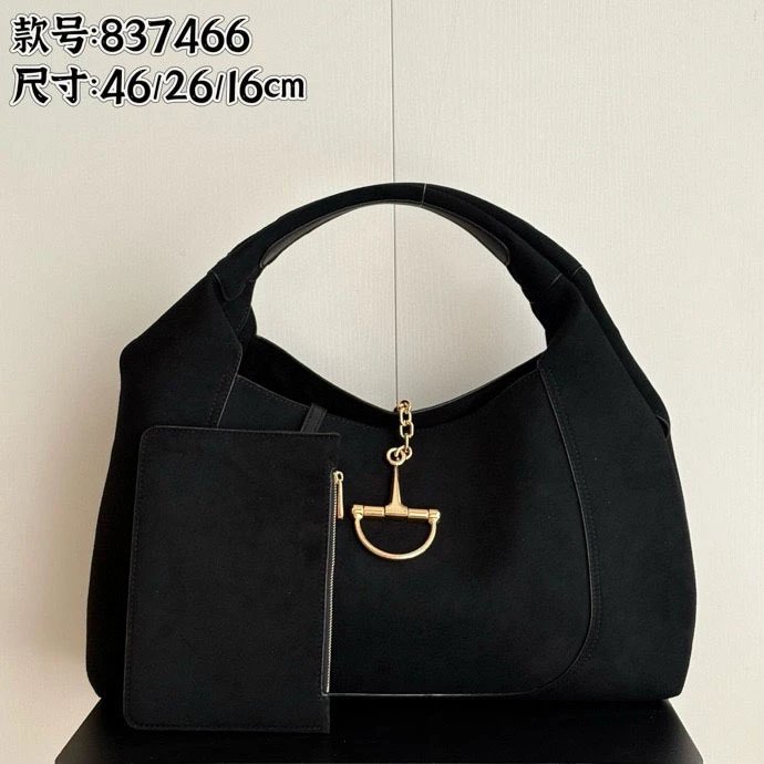 Unbranded Shoulder Bags 837466 horsebit-hardware hobo bag image 4