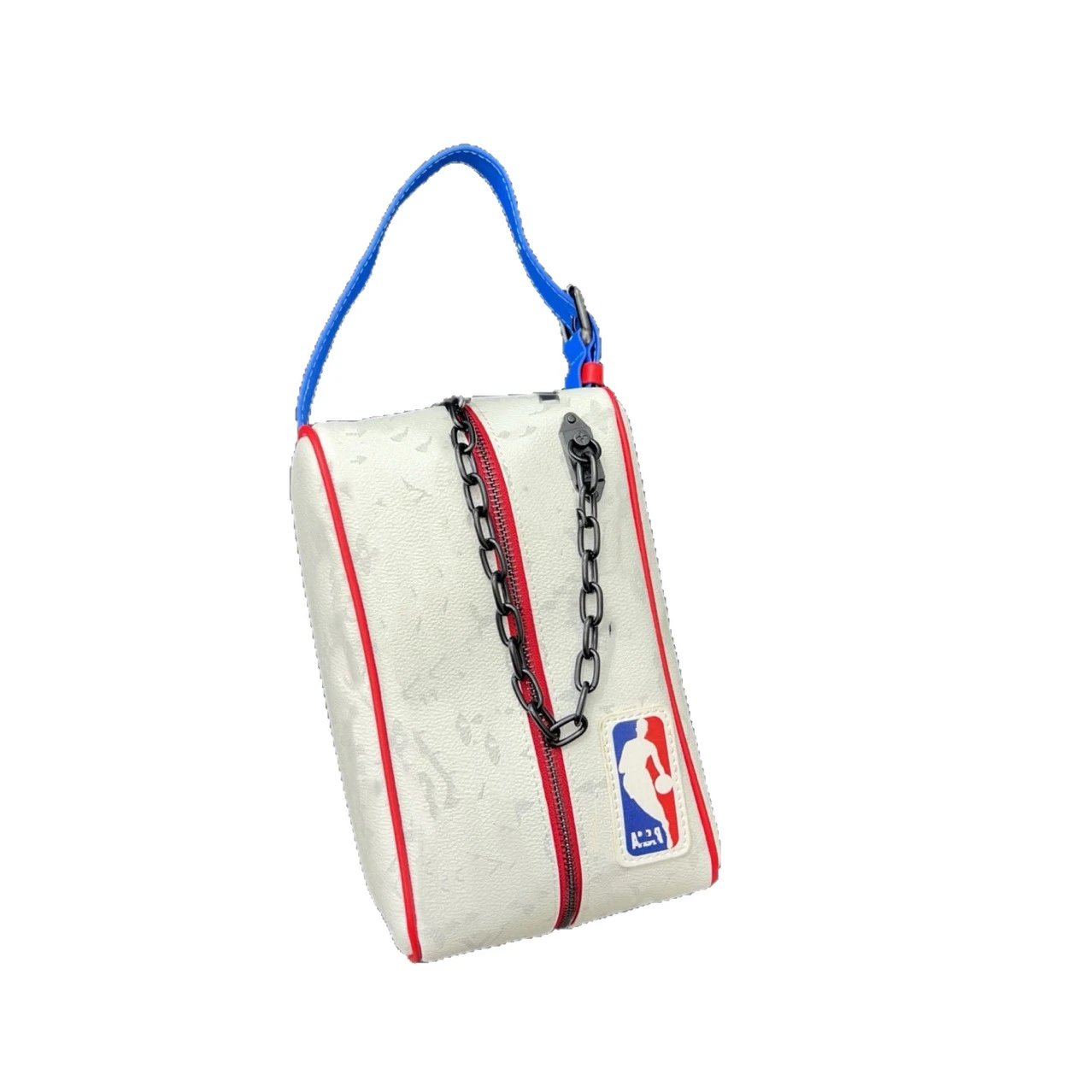 NBA Travel Bags Logo Chain-Detail Zip Cosmetic Bag image 4